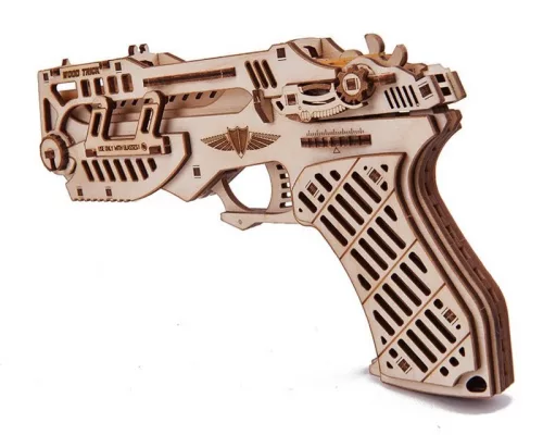 Wood Trick Cyber Gun 3D fa mechanikus modell