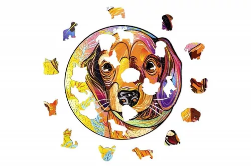 Wood Trick Vidám kölykök: Charlie mágikus fa puzzle