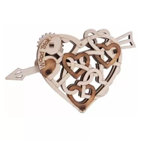 Wood Trick Szív 3D fa mechanikus modell