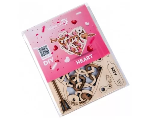 Wood Trick Szív 3D fa mechanikus modell